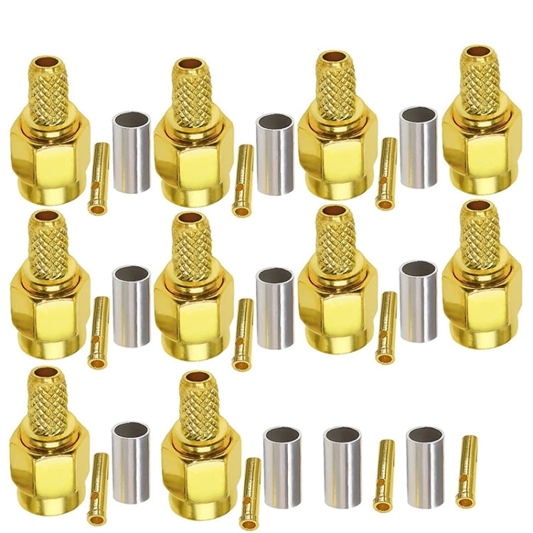 Plug Connector Crimp For RG58 / LMR195 / RG142 / RG400