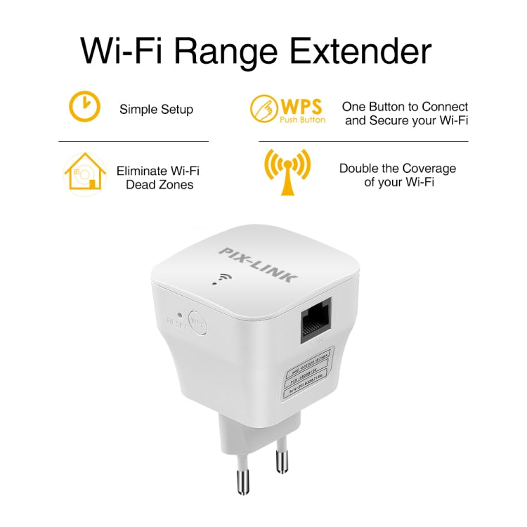 PIXLINK WR12 300Mbps WIFI Signal Amplification Enhanced Repeater