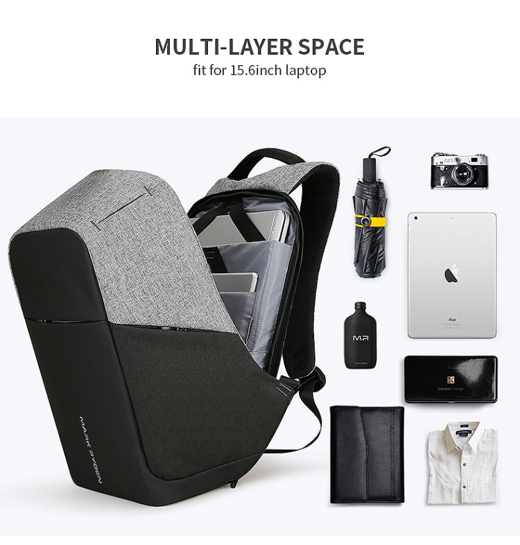 Mark Ryden Multifunction USB charging Men 15inch Laptop Backpack