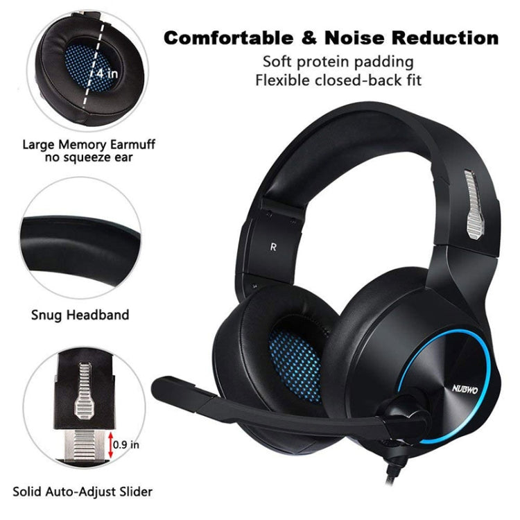 NUBWO N11 Gaming Subwoofer Headphone with Mic