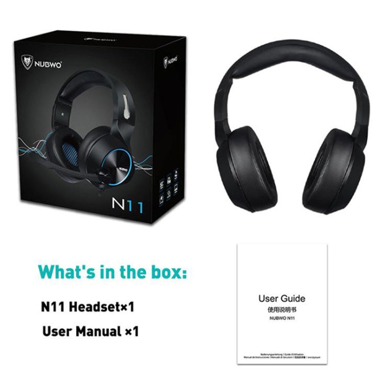 NUBWO N11 Gaming Subwoofer Headphone with Mic