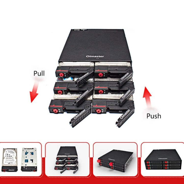 OImaster MR-6601 Six-Bay Optical Drive Hard Disk Box