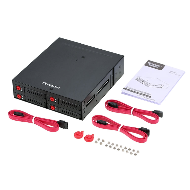 OImaster MR-6401 Four-Bay Chassis Built-In Optical Drive Hard Disk Box