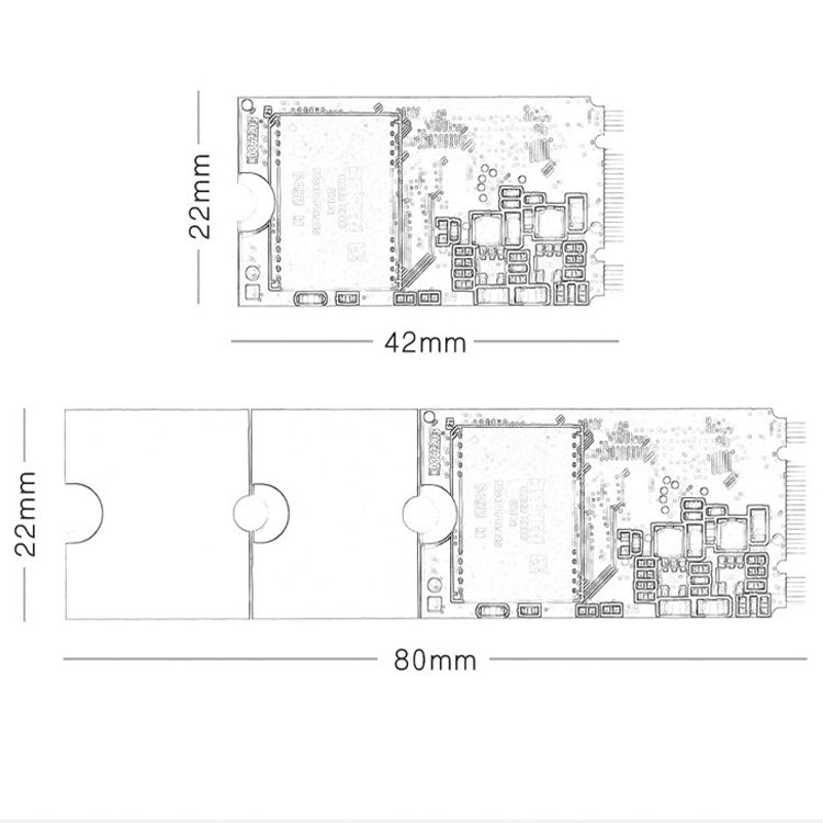 JingHai Solid State Drive M.2 2242 2260 2280 NGFF Half-Height Notebook High-Speed SSD
