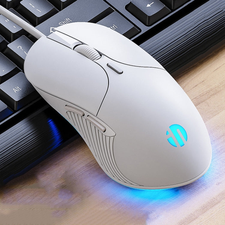 Inphic PB1 Business Office Mute Macro Definition Gaming Wired Mouse, Cable Length: 1.5m