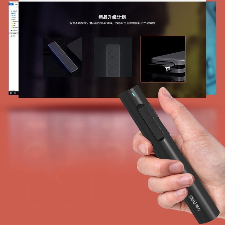 Deli 2.4G Flip Pen Business Presentation Remote Control Pen