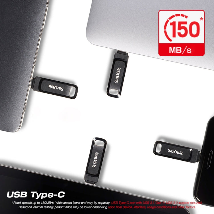 SanDisk Type-C + USB 3.1 Interface OTG High Speed Computer Phone U Disk