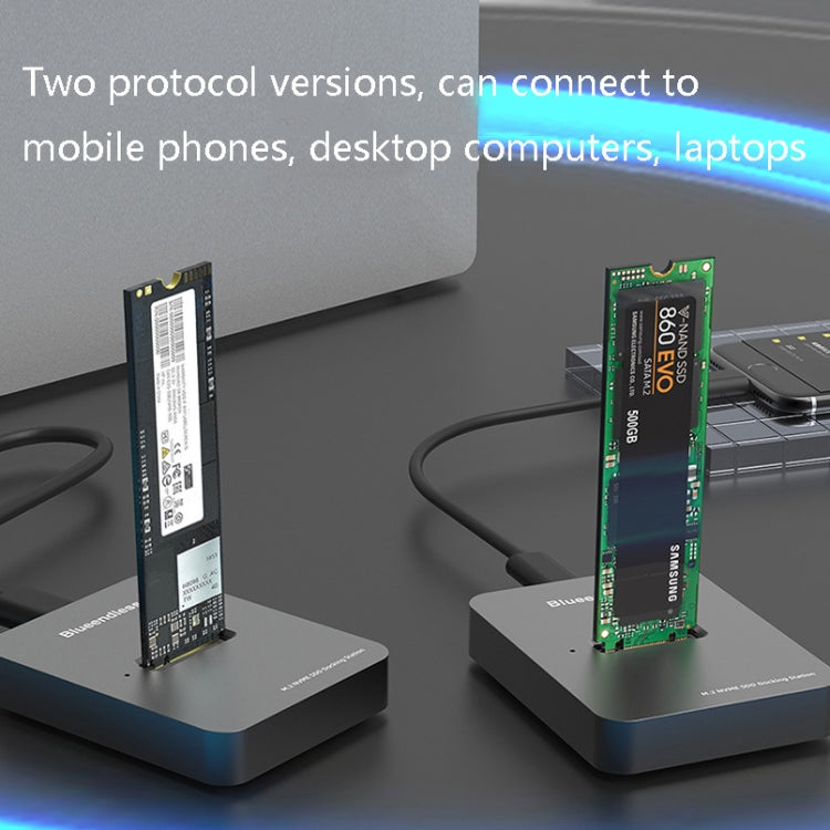 M.2 NGFF / NVME Solid State Drive Bottom USB3.1 Notebook External SSD Mobile Hard Disk Socket, Style: