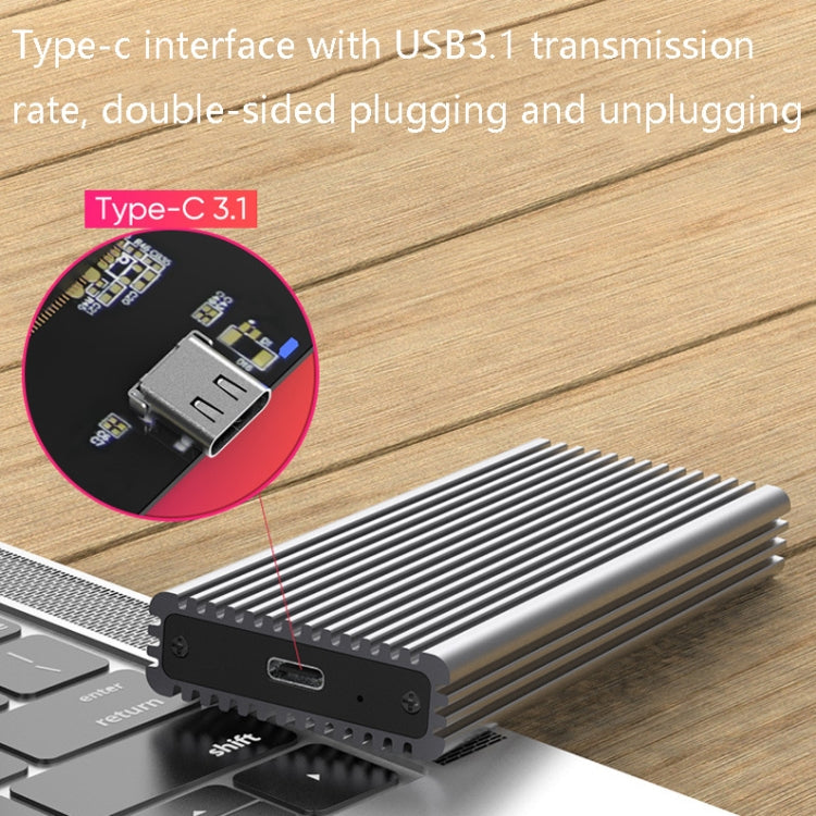 M.2 NVME / NGFF Mobile Hard Disk Box TYPE-C3.1 Notebook External Solid State Drive Box, Style: