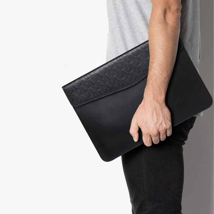 Horizontal  Embossed Notebook Liner Bag Ultra-Thin Magnetic Holster