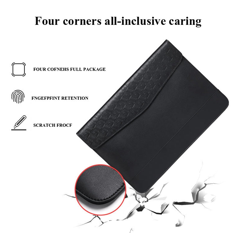 Horizontal  Embossed Notebook Liner Bag Ultra-Thin Magnetic Holster