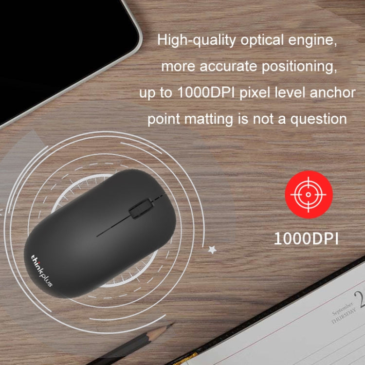 Lenovo Thinkplus WL80 Business Portable Ergonomic Wireless Mouse