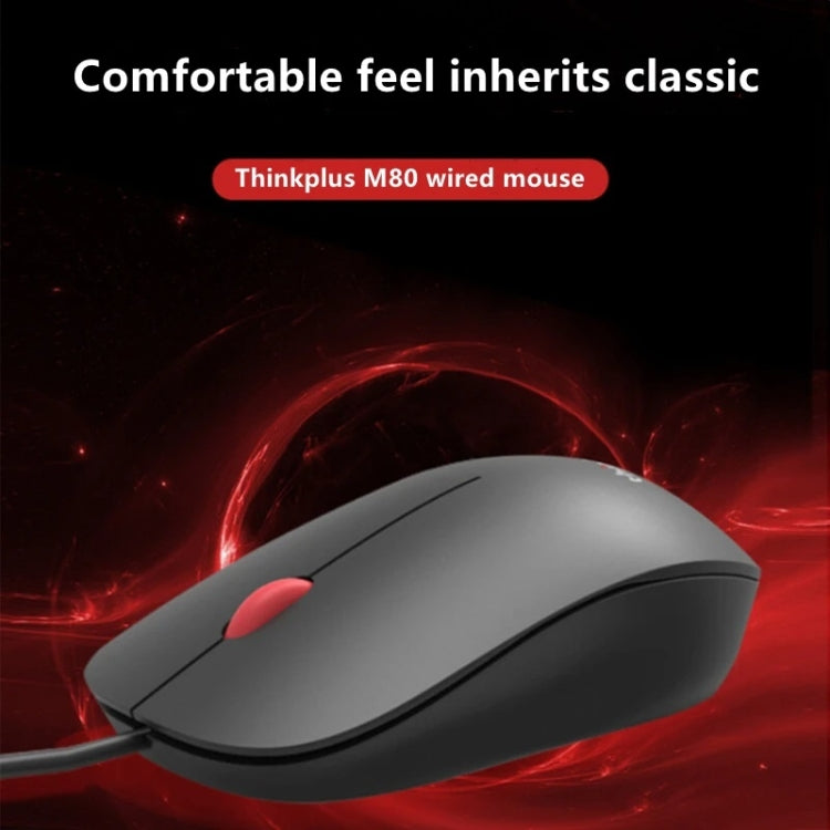 Lenovo Thinkplus M80 Office Lightweight Ergonomic Laptop Mouse