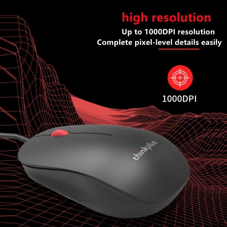 Lenovo Thinkplus M80 Office Lightweight Ergonomic Laptop Mouse