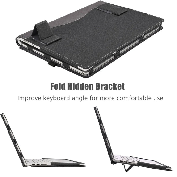 15.6 inch Leather Laptop Anti-Fall Protective Case With Stand