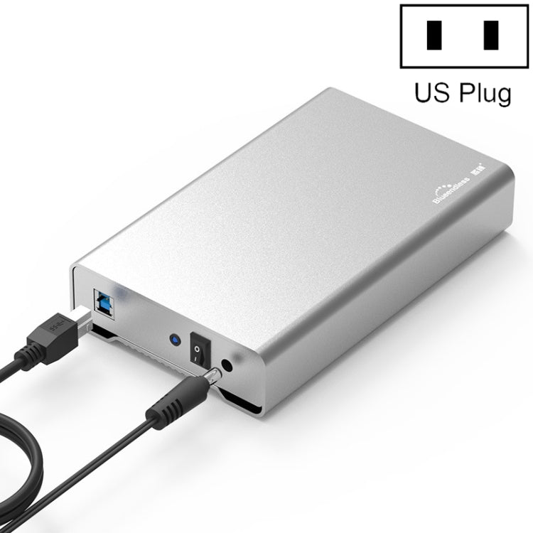 Blueendless U35Q 3.5 Inch Full Metal Mobile Hard Disk Box Type-C/Usb3.0 SATA Serial Desktop PC External Hard Disk Box