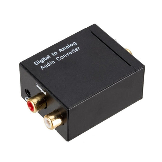 KYHD48 Digital Coaxial Optical Fiber Signal To 3.5mm Analog Audio Output Converter, US Plug