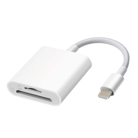 8 Pin to SD / TF Card Reader 2 in 1 Adapter For iPhone / iPad, Cable Length: 9.7cm