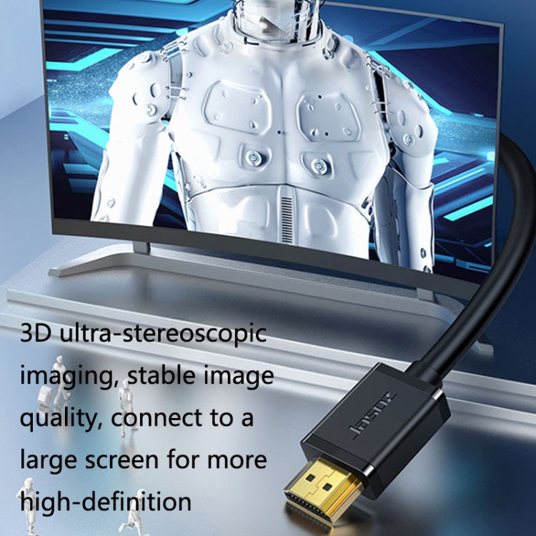 Jasoz 4K HDMI High-Definition Projector Cable Computer Video Cable Oxygen-Free Copper Core, Cable Length: