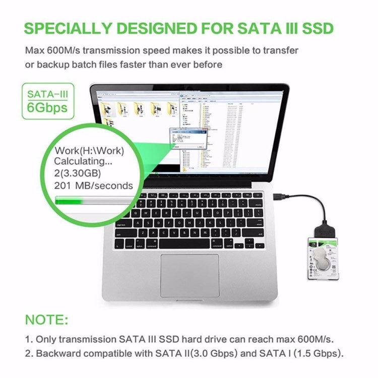 2.5-Inch USB To SATA Hard Drive Transfer SSD Hard Disk Play Passenger Cloud Data Cable