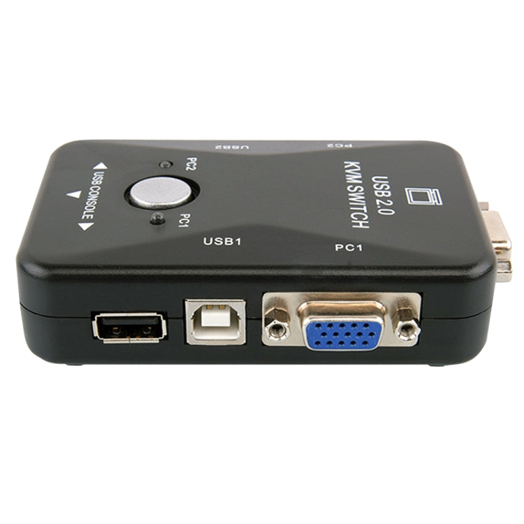 HW1701  2 into 1 out KVM Switcher 2 Port Manual VGA Switch USB With Keyboard Mouse Switching