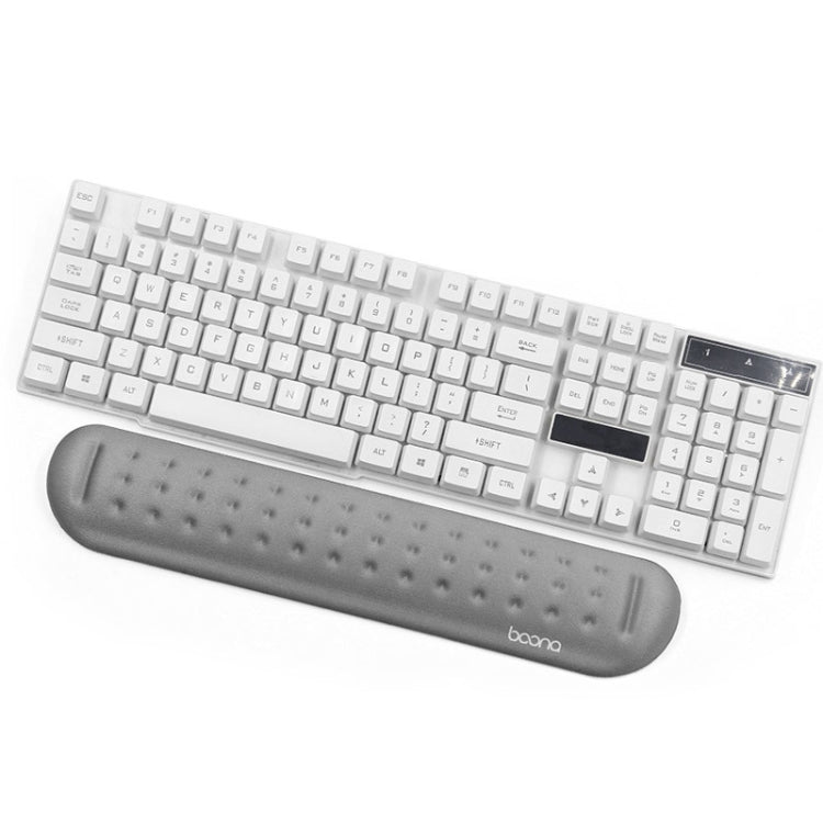 Baona Silicone Memory Cotton Wrist Pad Massage Hole Keyboard Mouse Pad, Style: