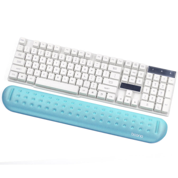 Baona Silicone Memory Cotton Wrist Pad Massage Hole Keyboard Mouse Pad, Style: