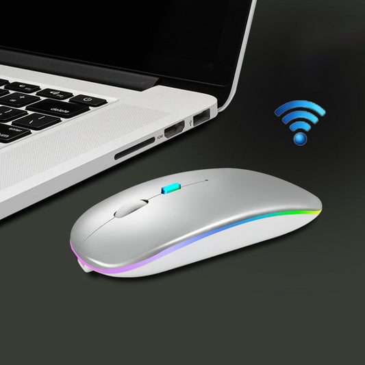 Y20 4 Keys Colorful Glow Charging Mute Mouse Notebook Game Wireless Mouse