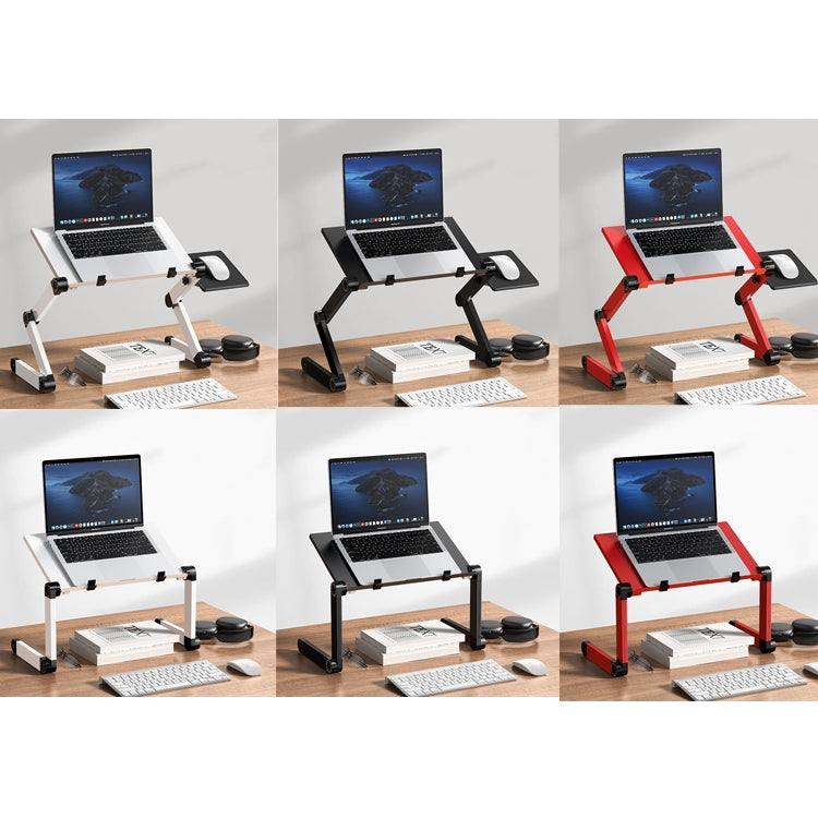 Oatsbasf Folding Computer Desk Laptop Stand Foldable Lifting Heightening Storage Portable Rack,Style: