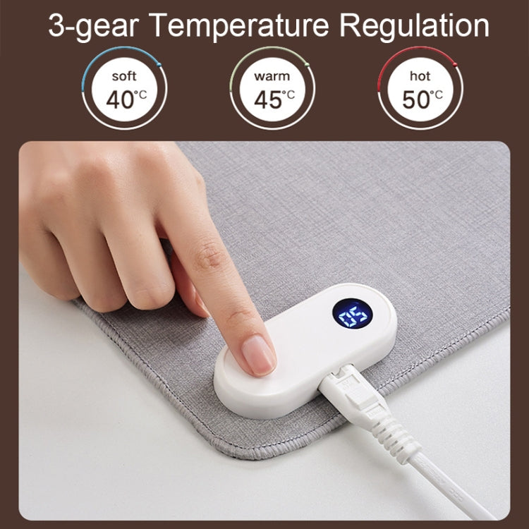 Intelligent Digital Display Timing Heating Mouse Pad Office Desktop Electric Heating Mat, CN Plug