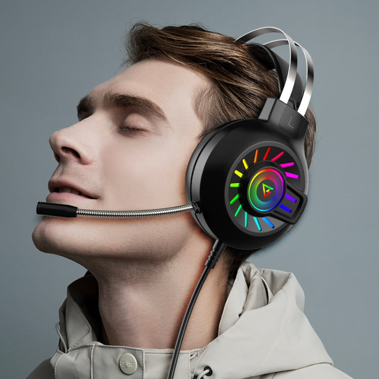 FOREV G97 RGB Luminous Wired Game Headset with Mic, Spec: