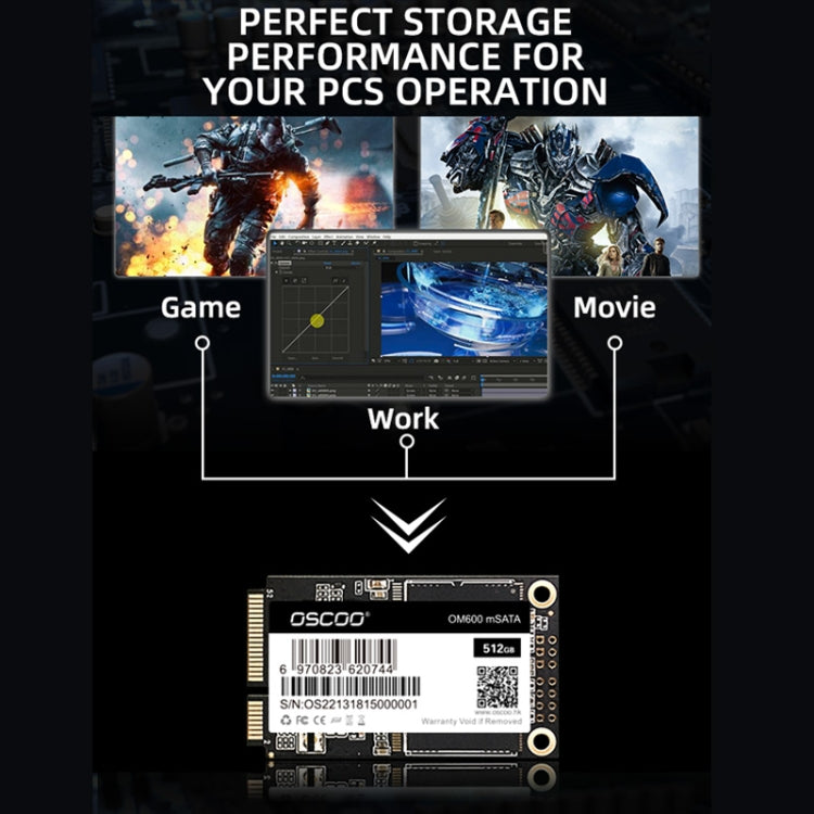 OSCOO OM600 MSATA Computer Solid State Drive