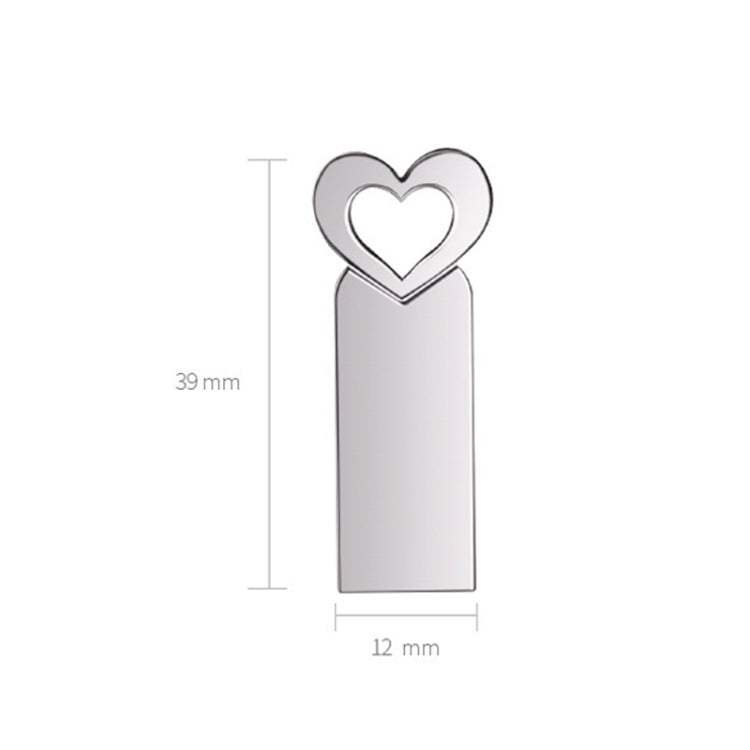 Zshqu2 Heart-Shaped USB 2.0 High Speed ??Metal USB Flash Drives