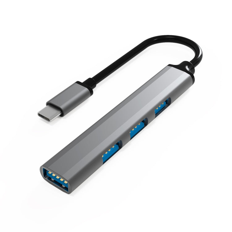 U5 Type-C Extender USB3.0 Splitter Multi-Port Expansion Dock, Number of interfaces: 4 in 1 (USB)