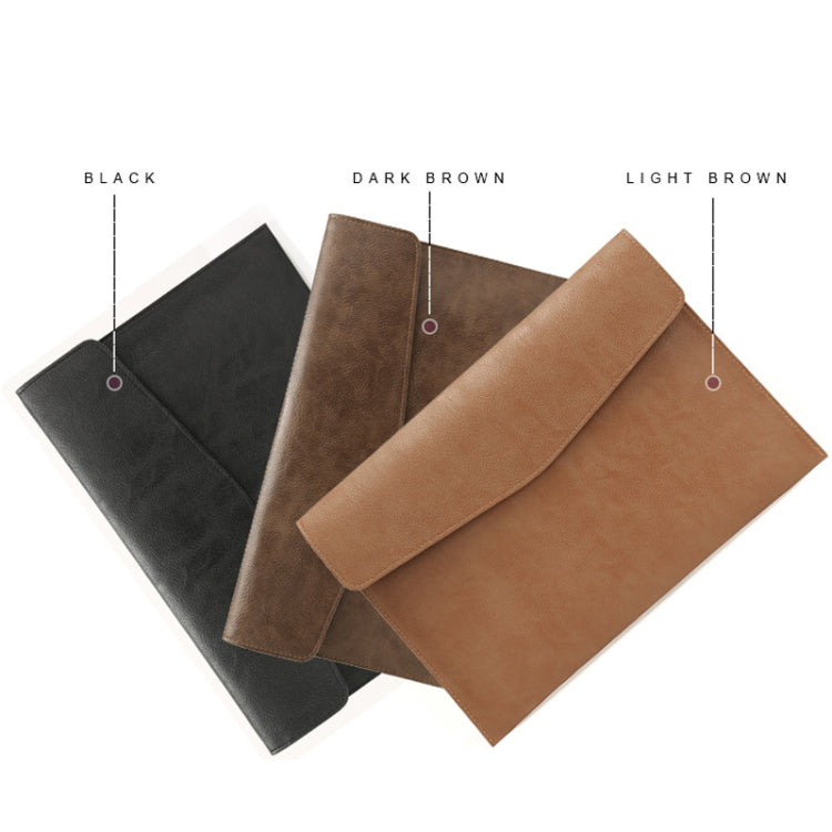 PU Leather Litchi Pattern Sleeve Case For 13.3 Inch Laptop, Style: