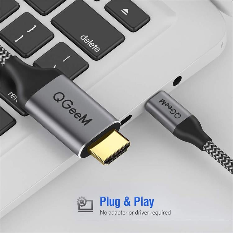 QGeeM QG-UA09 Type-C To HDMI Cable