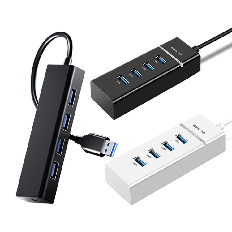 4 X USB 2.0 Ports HUB Converter, Cable Length: 15cm,Style：