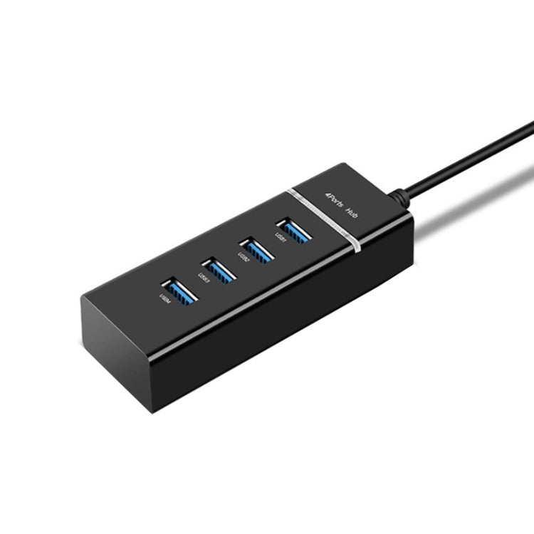 4 X USB 2.0 Ports HUB Converter, Cable Length: 15cm,Style：