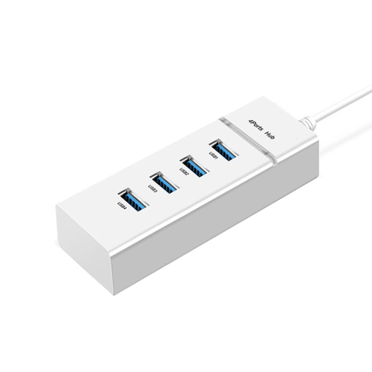 4 X USB 2.0 Ports HUB Converter, Cable Length: 15cm,Style：