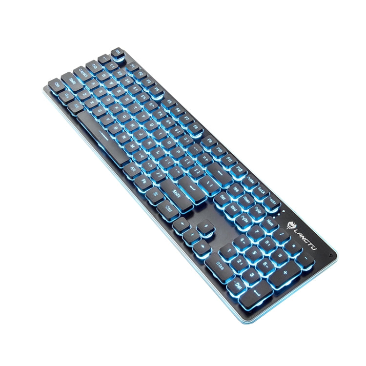 LANGTU L1 104 Keys USB Home Office Film Luminous Wired Keyboard, Cable Length:1.6m