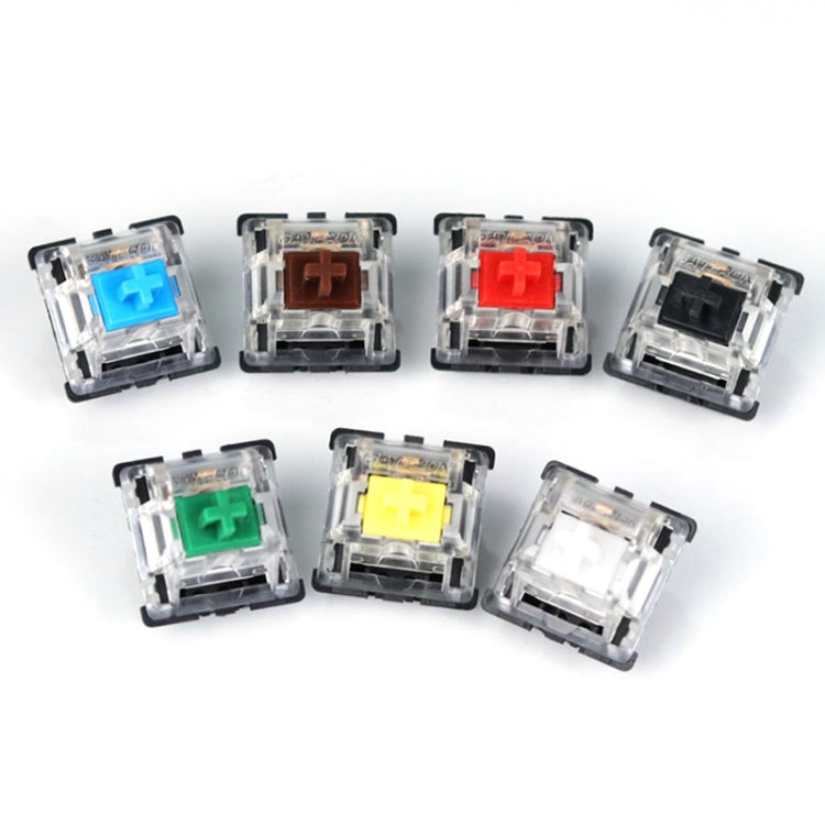 10 PCS Gateron G Shaft Black Bottom Transparent Shaft Cover Axis Switch, Style: