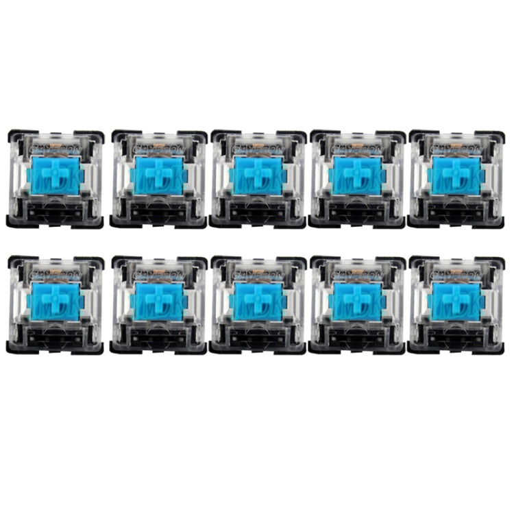 10 PCS Gateron G Shaft Black Bottom Transparent Shaft Cover Axis Switch, Style: