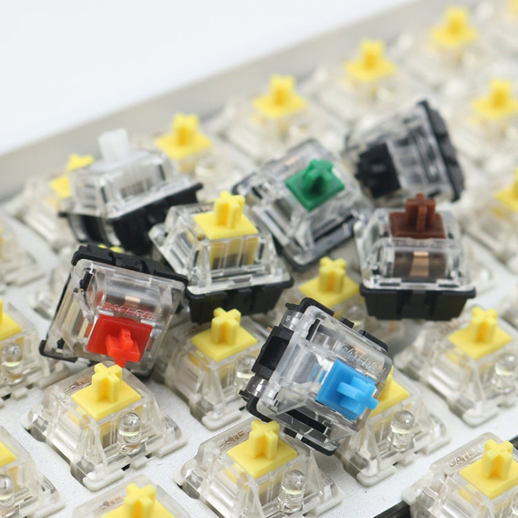 10 PCS Gateron G Shaft Black Bottom Transparent Shaft Cover Axis Switch, Style: