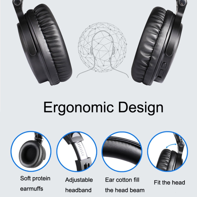 OneOdio PRO-C Bilateral Stereo Pluggable Over-Ear Wireless Bluetooth Monitor Headset