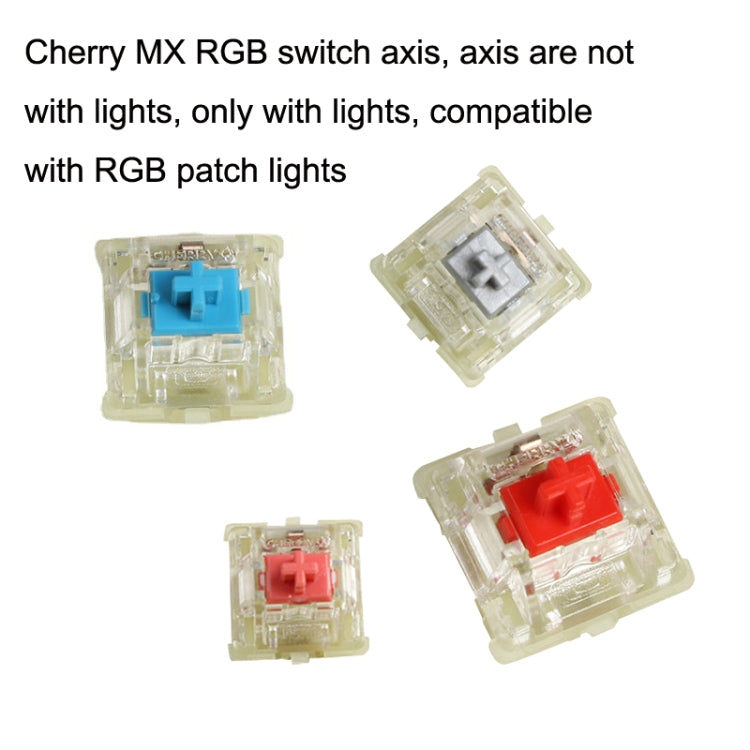 10PCS Cherry MX RGB Transparent Shaft Switch Mechanical Keyboard Triangular Shaft Body