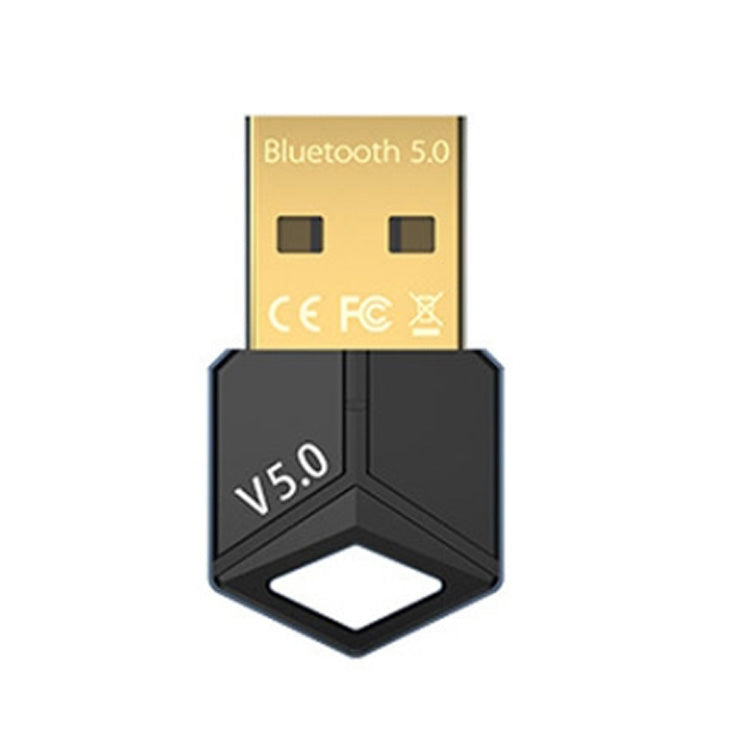 USB Bluetooth Adapter 5.0PC Computer Wireless Audio Receive Transmitter, Color: Black