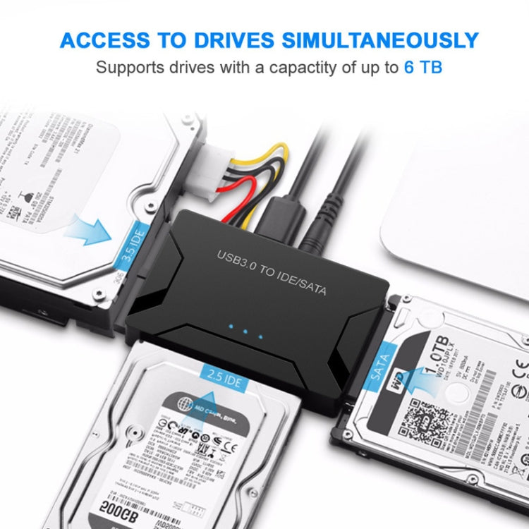 USB3.0 To SATA / IDE Easy Drive Cable External Hard Disk Adapter, Plug Specifications: