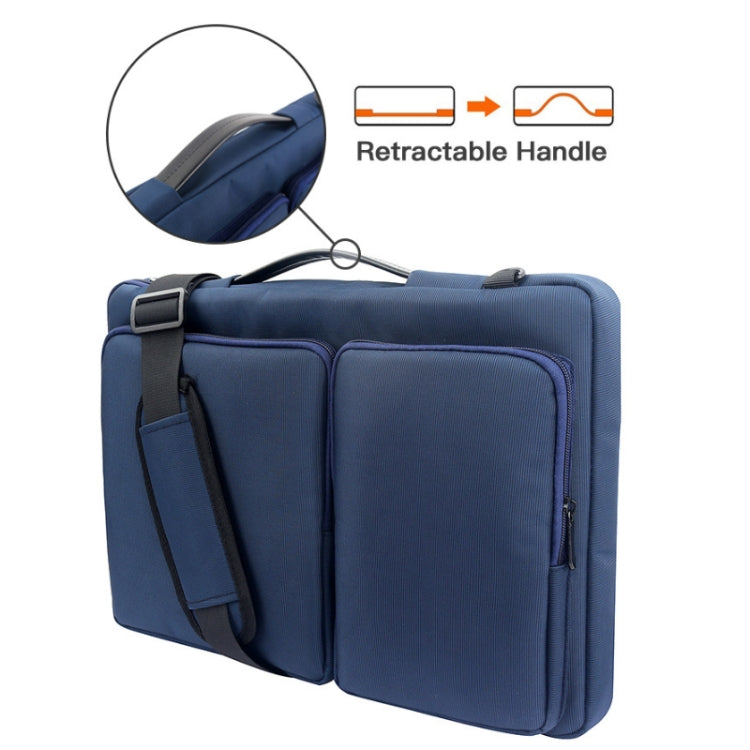 Nylon Waterproof Laptop Bag With Luggage Trolley Strap