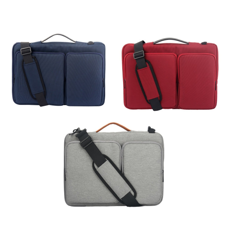 Nylon Waterproof Laptop Bag With Luggage Trolley Strap