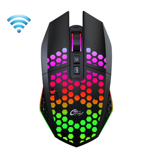 FMOUSE  X801 8 Keys 1600DPI Hollow Luminous Gaming  Office Mouse,Style: